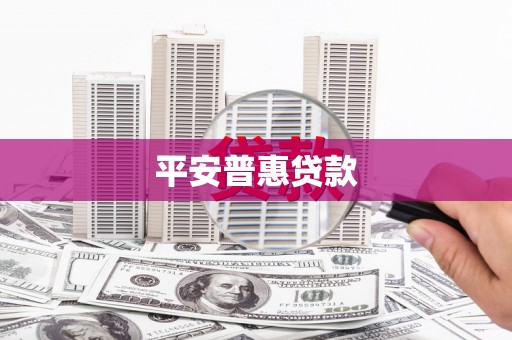 双清平安普惠贷款