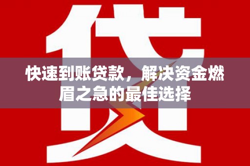 双清快速到账贷款，解决资金燃眉之急的最佳选择