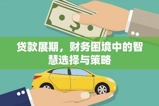 双清贷款展期，财务困境中的智慧选择与策略