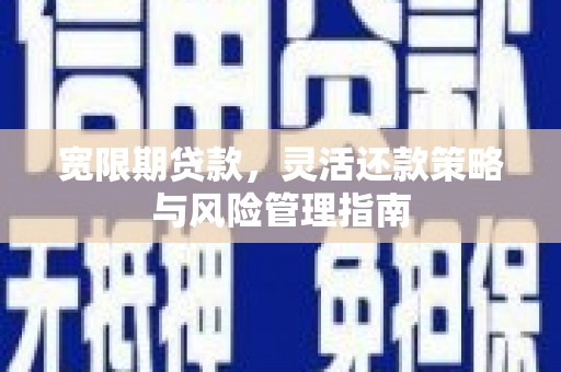 双清宽限期贷款，灵活还款策略与风险管理指南