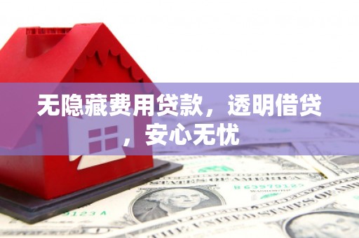 双清无隐藏费用贷款，透明借贷，安心无忧