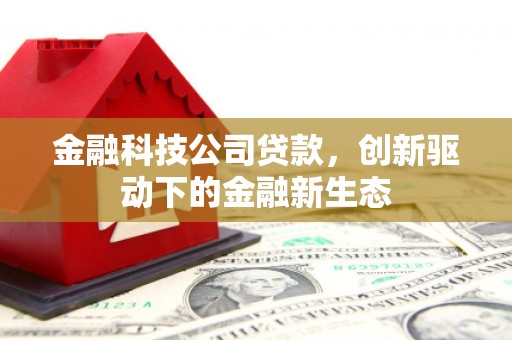 双清金融科技公司贷款，创新驱动下的金融新生态