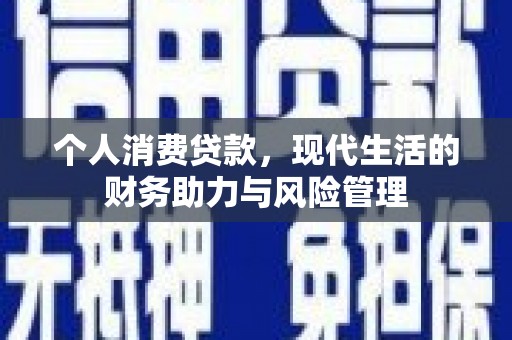 双清个人消费贷款，现代生活的财务助力与风险管理