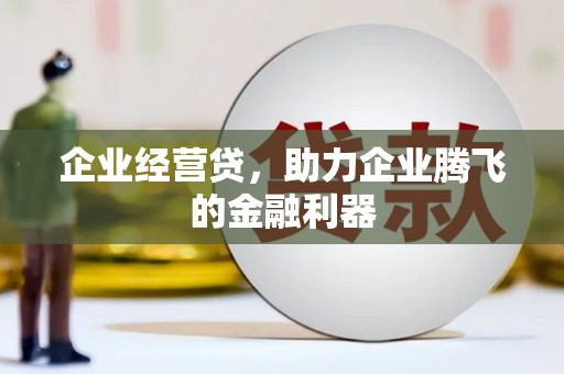 双清企业经营贷，助力企业腾飞的金融利器