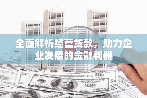 双清全面解析经营贷款，助力企业发展的金融利器