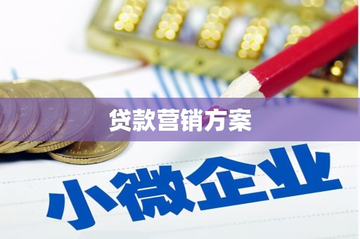 双清贷款营销方案