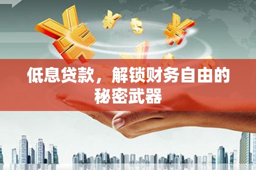 双清低息贷款，解锁财务自由的秘密武器