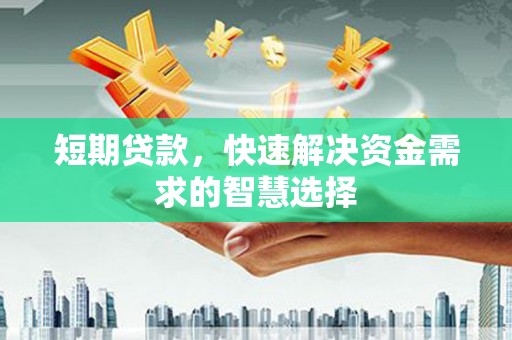 双清短期贷款，快速解决资金需求的智慧选择