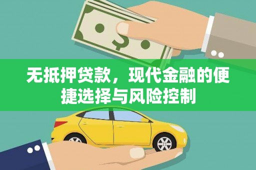 双清无抵押贷款，现代金融的便捷选择与风险控制