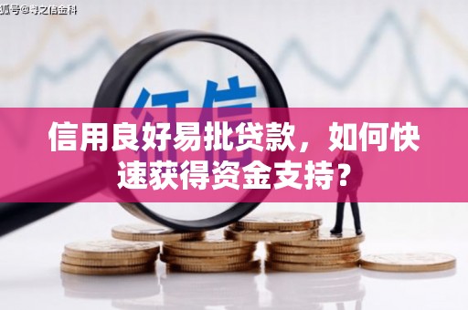 双清信用良好易批贷款，如何快速获得资金支持？