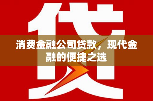双清消费金融公司贷款，现代金融的便捷之选