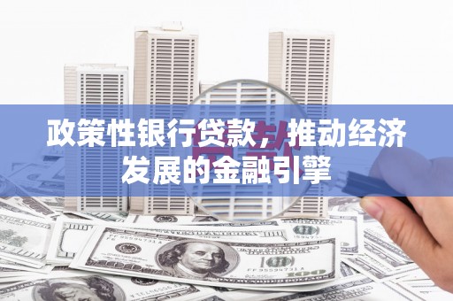 双清政策性银行贷款，推动经济发展的金融引擎