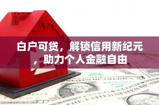 双清白户可贷，解锁信用新纪元，助力个人金融自由