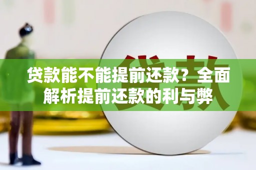 双清贷款能不能提前还款？全面解析提前还款的利与弊