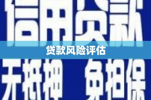 双清贷款风险评估