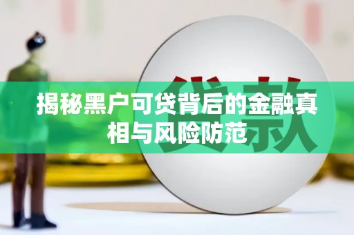 双清揭秘黑户可贷背后的金融真相与风险防范