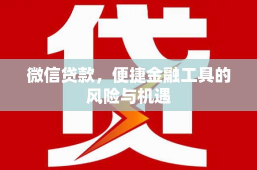 双清微信贷款，便捷金融工具的风险与机遇