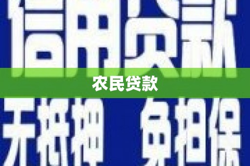 双清农民贷款