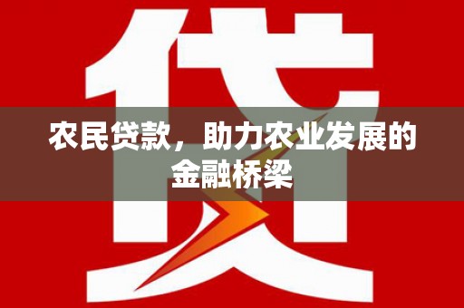 双清农民贷款，助力农业发展的金融桥梁