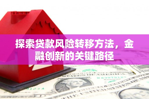 双清探索贷款风险转移方法，金融创新的关键路径