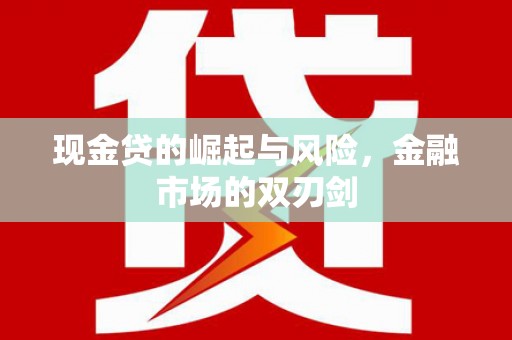 双清现金贷的崛起与风险，金融市场的双刃剑