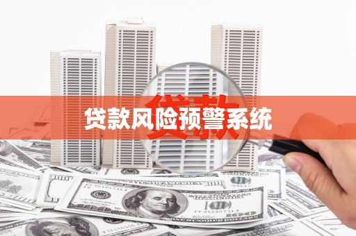 双清贷款风险预警系统