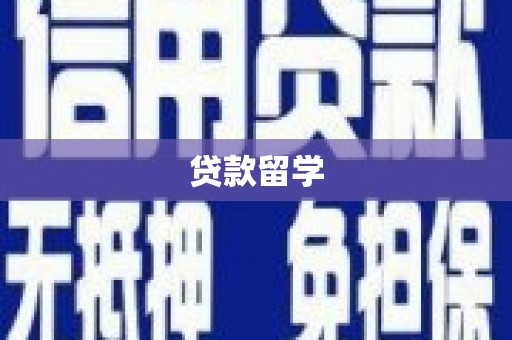 双清贷款留学