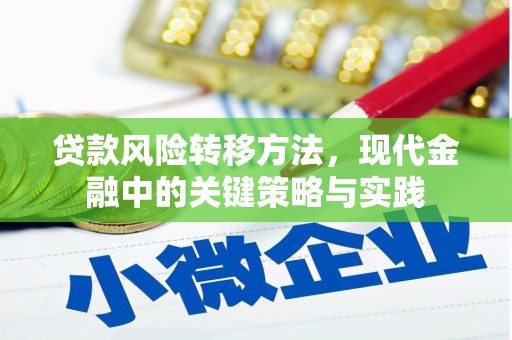 双清贷款风险转移方法，现代金融中的关键策略与实践