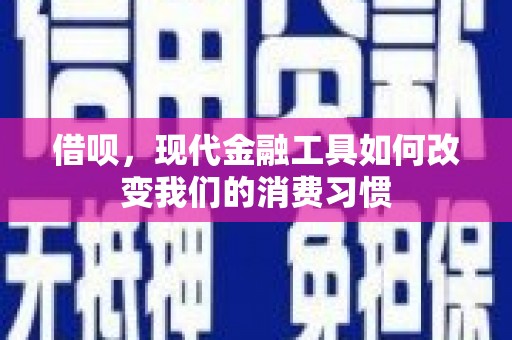 双清借呗，现代金融工具如何改变我们的消费习惯