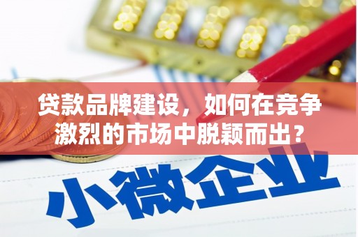 双清贷款品牌建设，如何在竞争激烈的市场中脱颖而出？