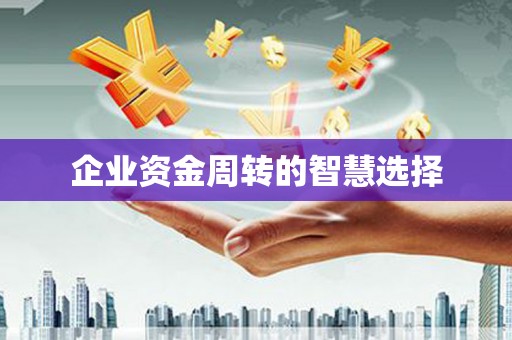 双清企业资金周转的智慧选择