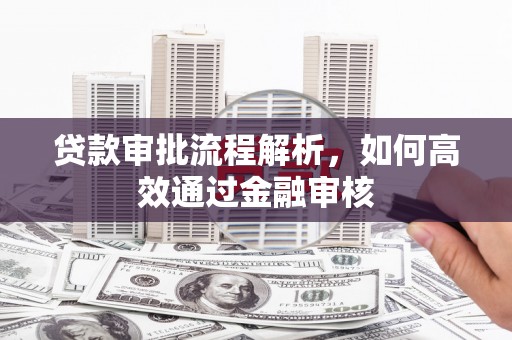 双清贷款审批流程解析，如何高效通过金融审核
