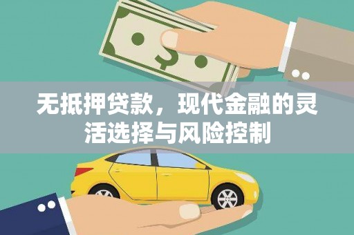 双清无抵押贷款，现代金融的灵活选择与风险控制