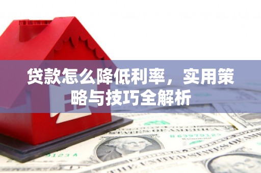 双清贷款怎么降低利率，实用策略与技巧全解析
