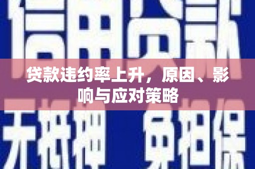 双清贷款违约率上升，原因、影响与应对策略
