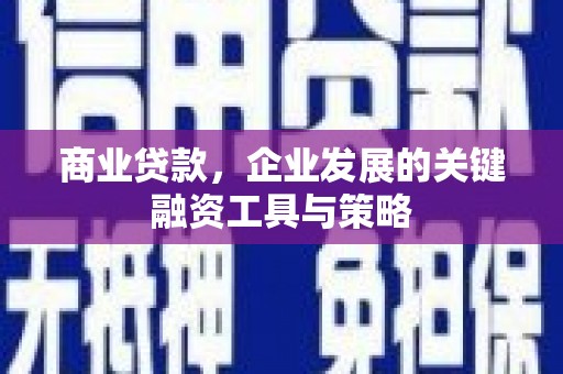 双清商业贷款，企业发展的关键融资工具与策略