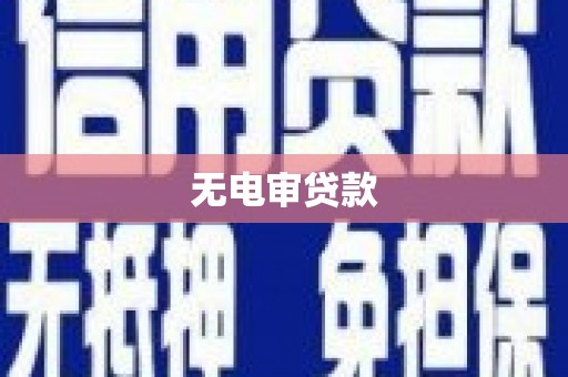 双清无电审贷款