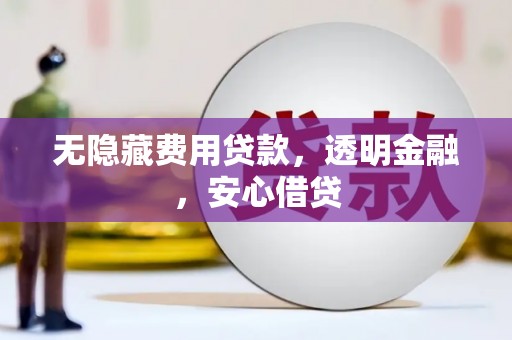 双清无隐藏费用贷款，透明金融，安心借贷