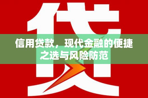 双清信用贷款，现代金融的便捷之选与风险防范