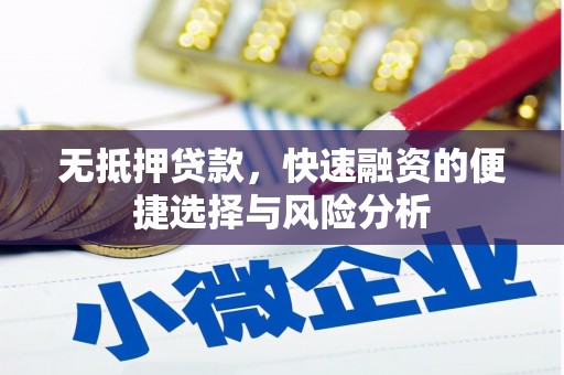 双清无抵押贷款，快速融资的便捷选择与风险分析