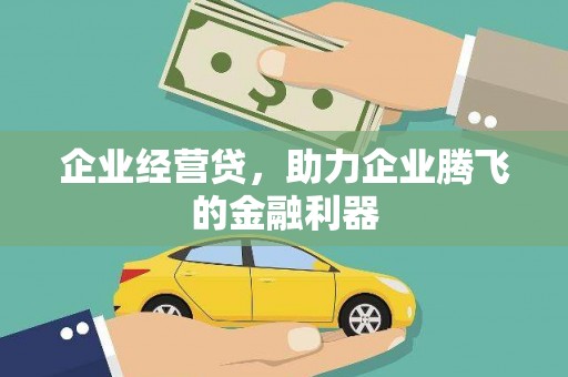 双清企业经营贷，助力企业腾飞的金融利器