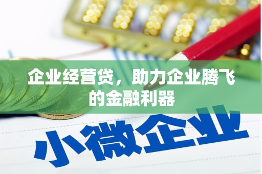 双清企业经营贷，助力企业腾飞的金融利器