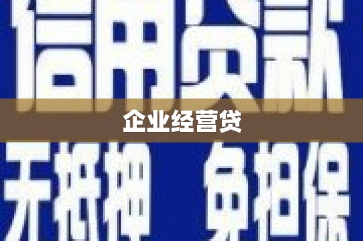 双清企业经营贷