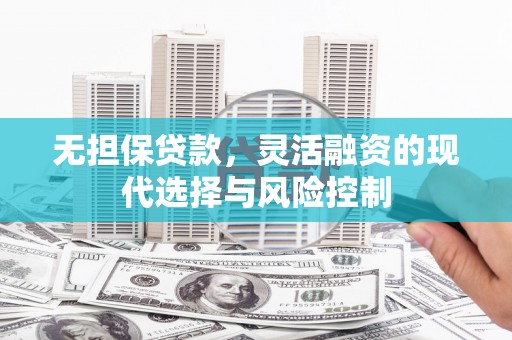 双清无担保贷款，灵活融资的现代选择与风险控制