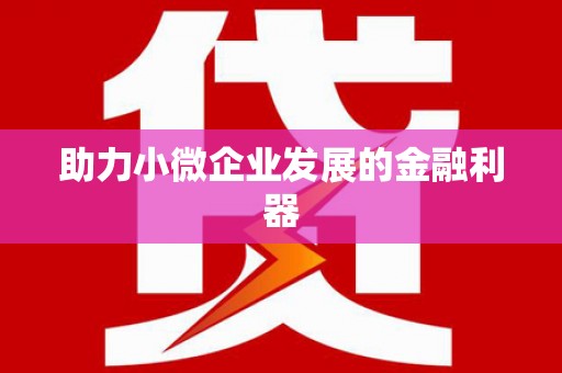 双清助力小微企业发展的金融利器