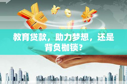 双清教育贷款，助力梦想，还是背负枷锁？