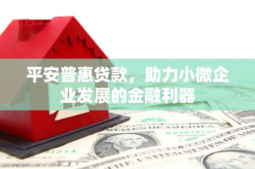 双清平安普惠贷款，助力小微企业发展的金融利器