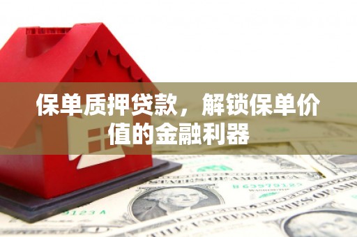 双清保单质押贷款，解锁保单价值的金融利器
