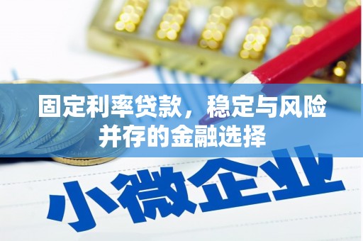 双清固定利率贷款，稳定与风险并存的金融选择
