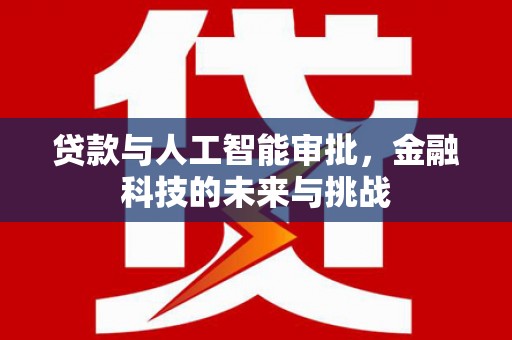 双清贷款与人工智能审批，金融科技的未来与挑战